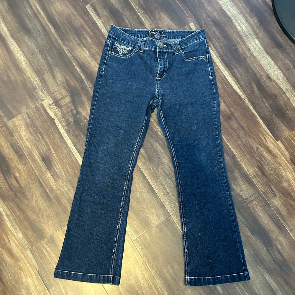 y2k embroidered jeans